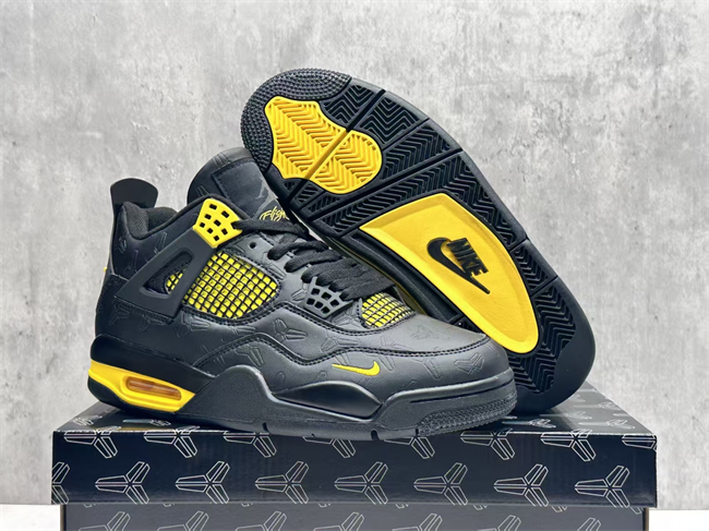 Women's Black Running weapon Jordan 4 Shoes 036